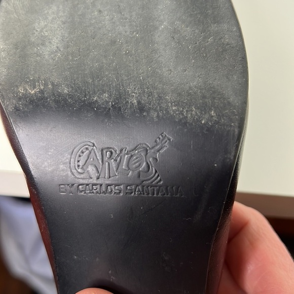 Carlo Santana  brown leather slip on mules - Picture 9 of 9